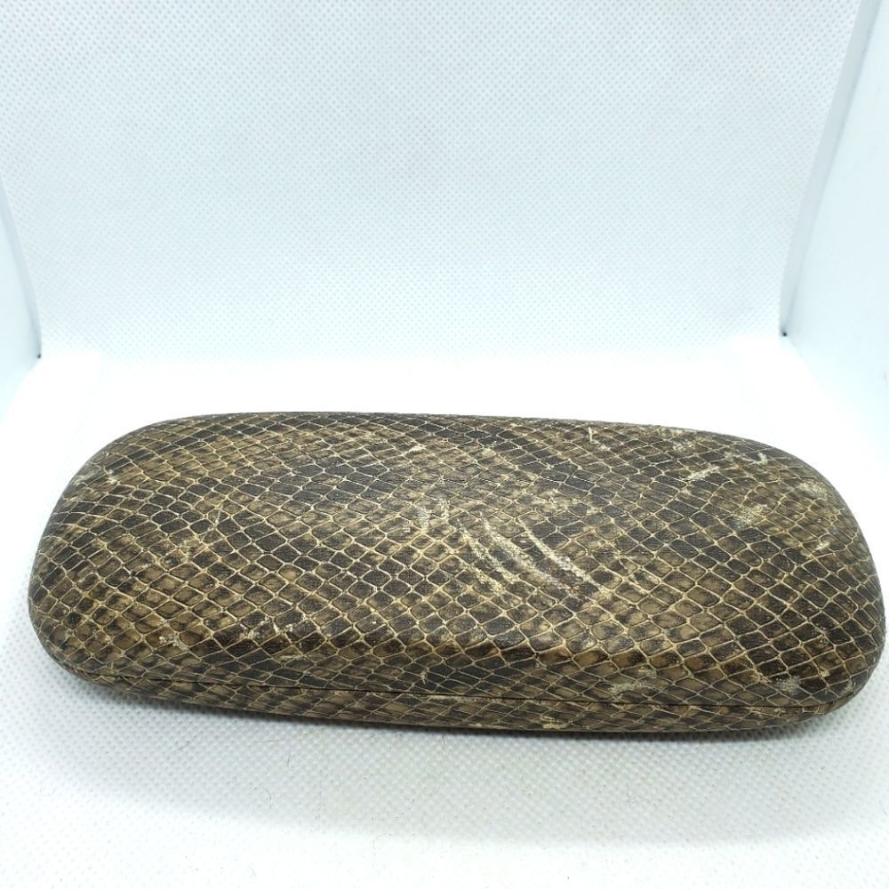 Giorgio Fedon Snakeskin Patterned Glasses Case